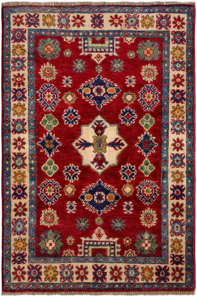 2' 8 x 4' Hand Knotted Kazak Rug