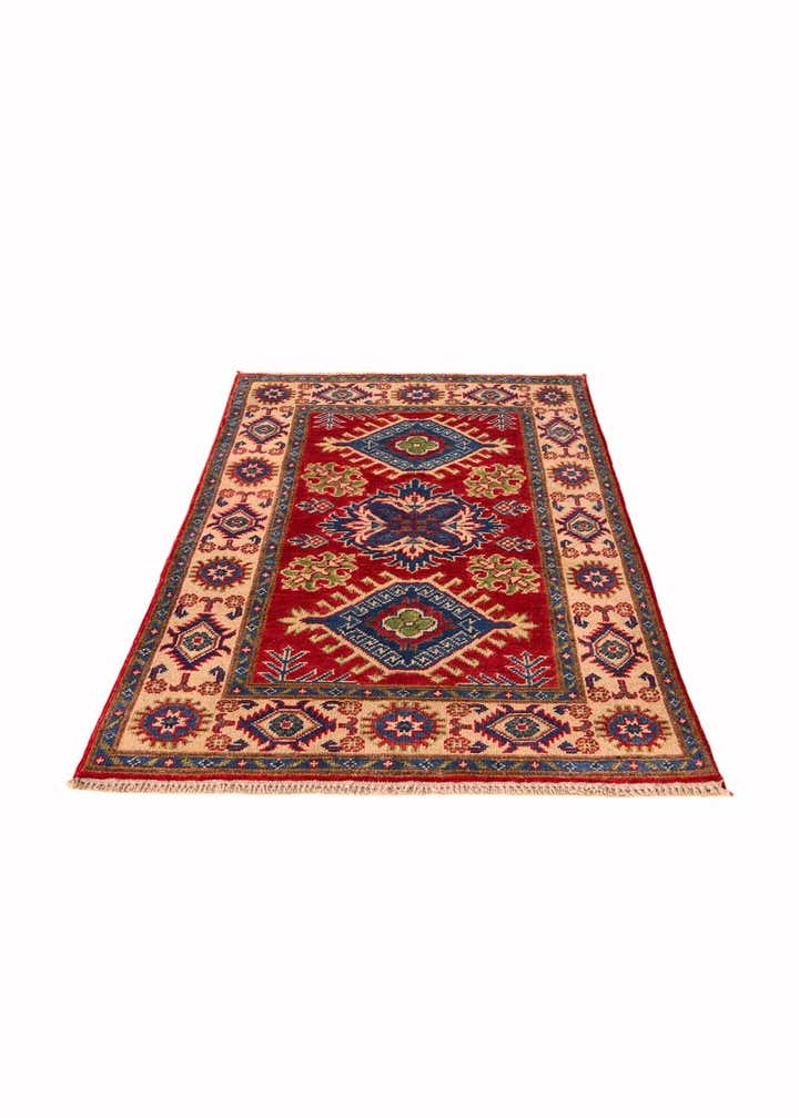2' 6 x 4' 4 Hand Knotted Kazak Rug