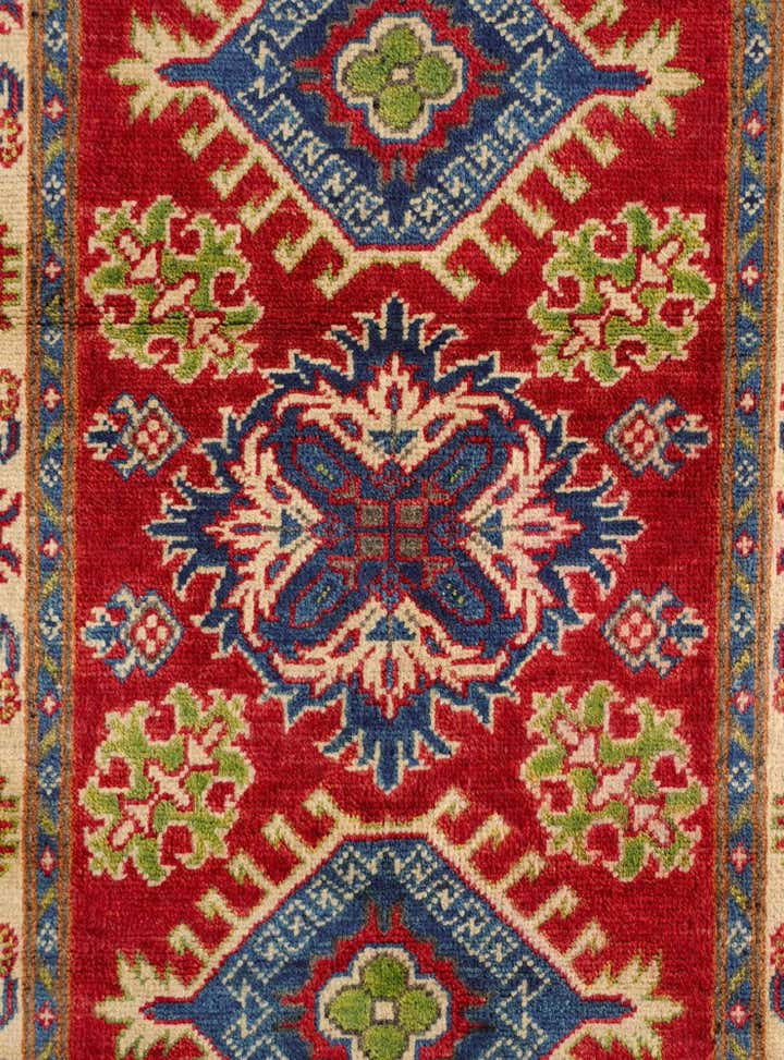 2' 6 x 4' 4 Hand Knotted Kazak Rug