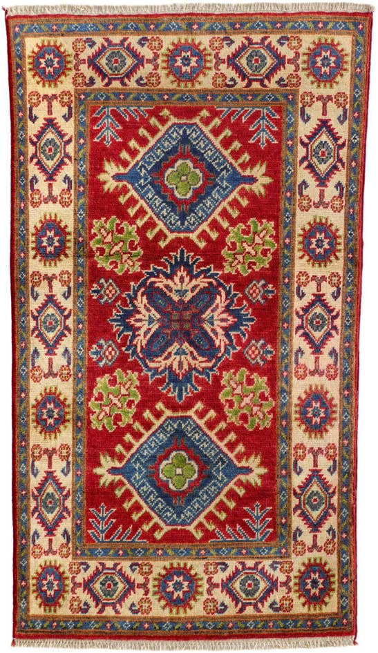 Detail image of 75cm x 130cm Hand Knotted Kazak Rug