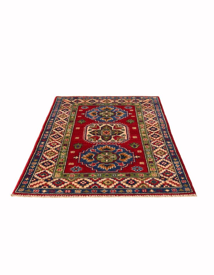 Detail image of 2' 8 x 4' 3 Hand Knotted Kazak Rug