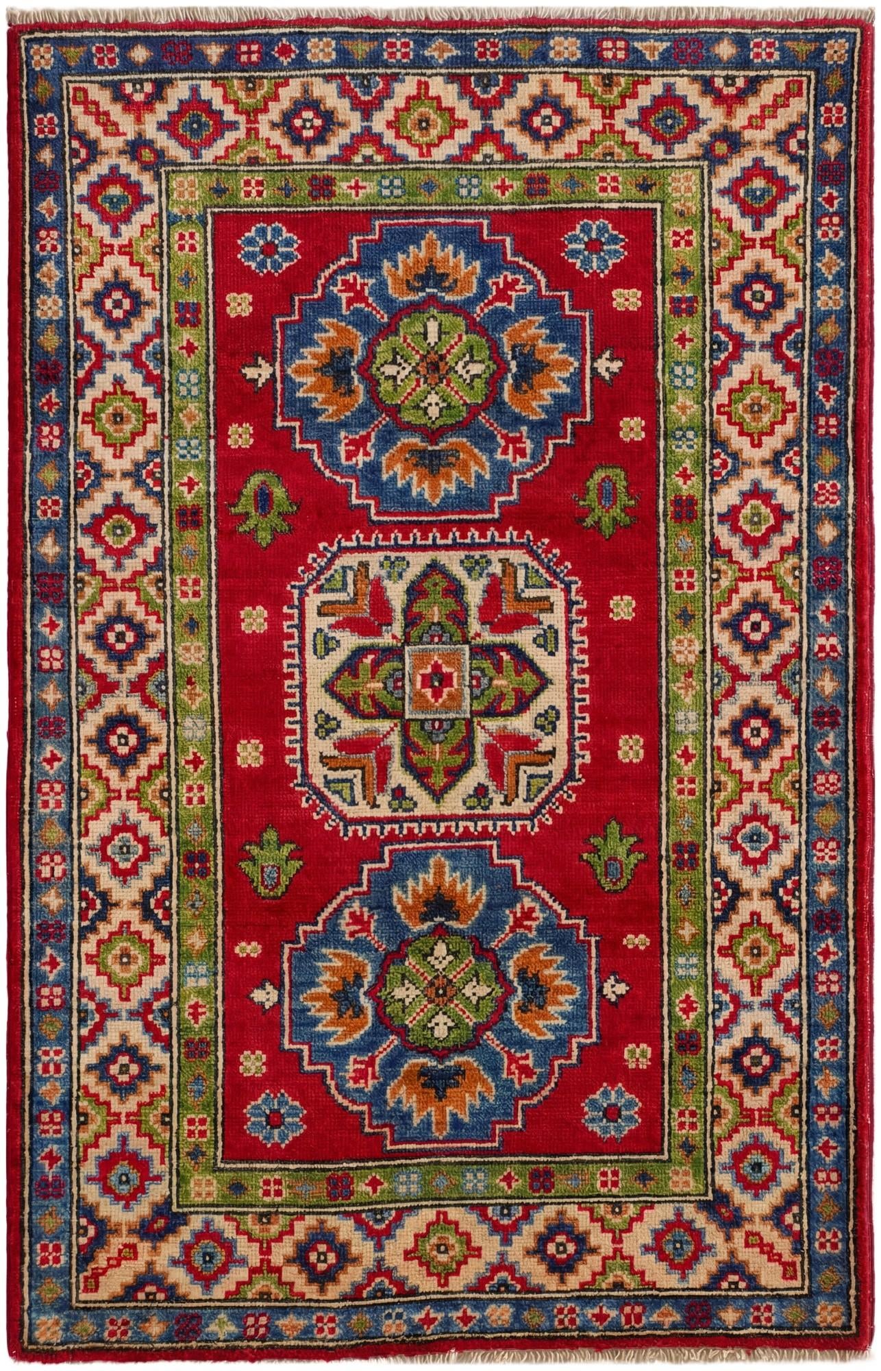 2' 8 x 4' 3 Hand Knotted Kazak Rug
