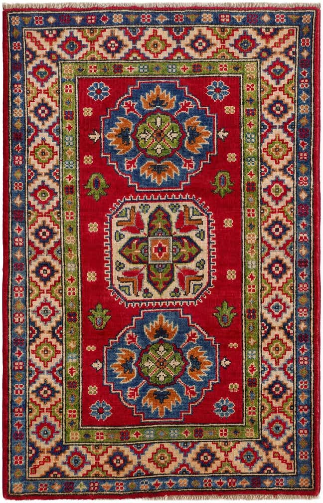 2' 8 x 4' 3 Hand Knotted Kazak Rug