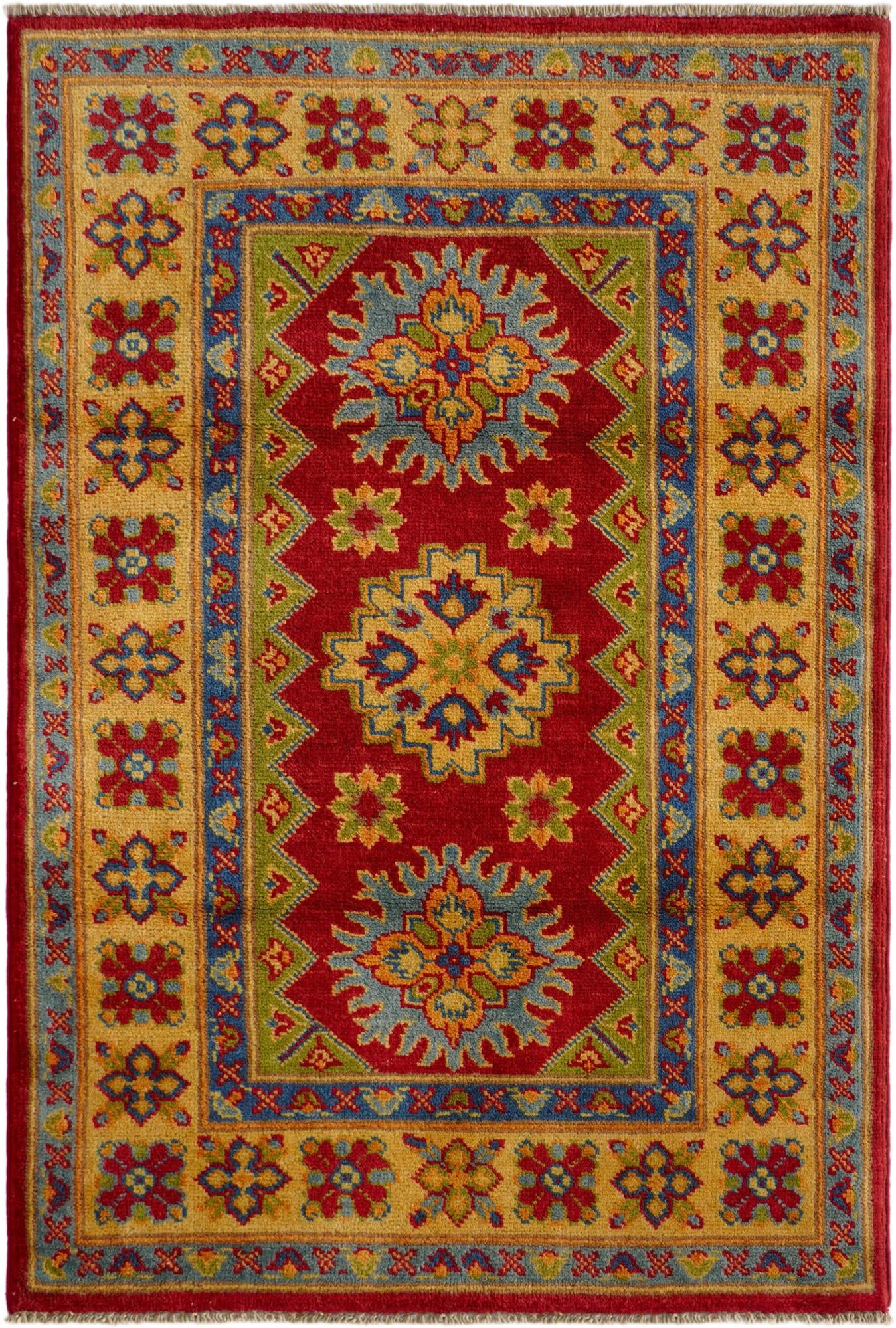 2' 8 x 4' Hand Knotted Kazak Rug
