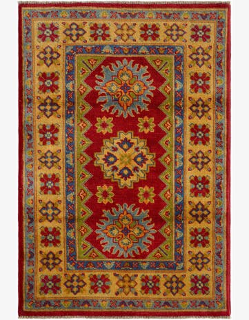 2' 8 x 4' Hand Knotted Kazak Rug