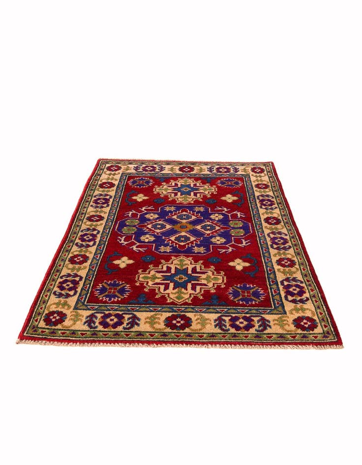 Detail image of 2' 8 x 4' 2 Hand Knotted Kazak Rug