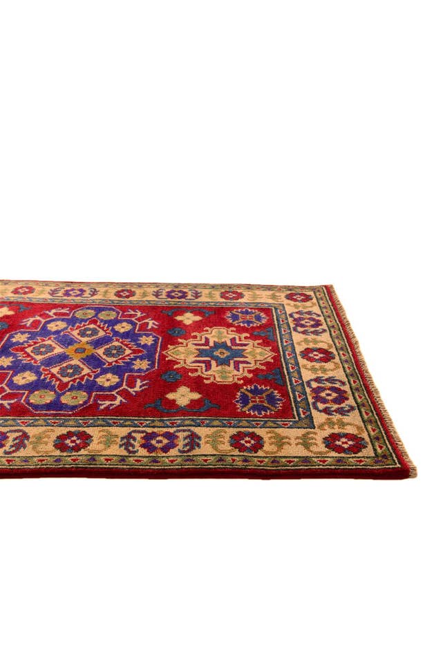 Detail image of 2' 8 x 4' 2 Hand Knotted Kazak Rug