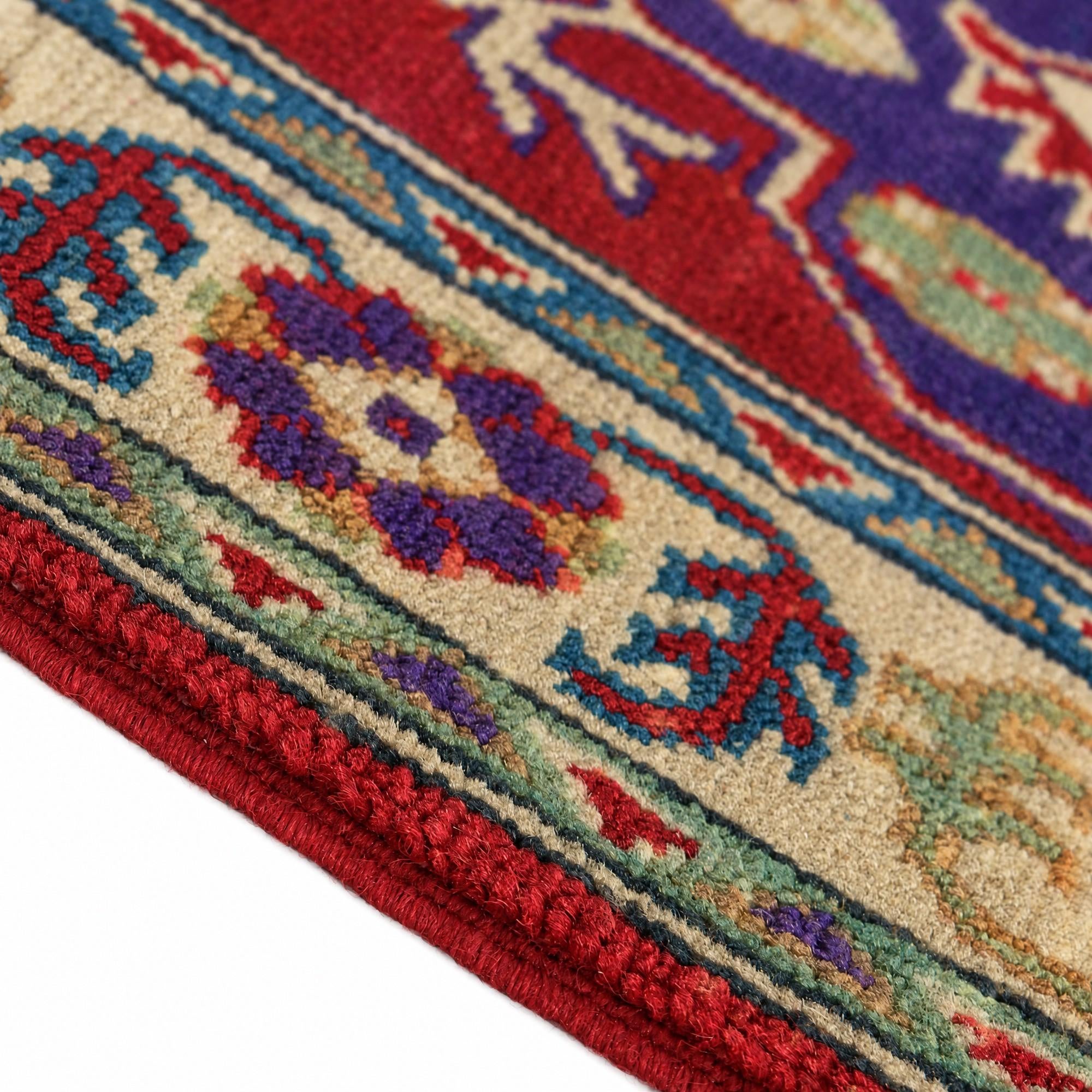 80cm x 125cm Hand Knotted Kazak Rug