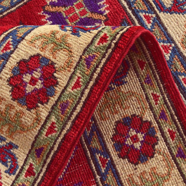 Detail image of 2' 8 x 4' 2 Hand Knotted Kazak Rug