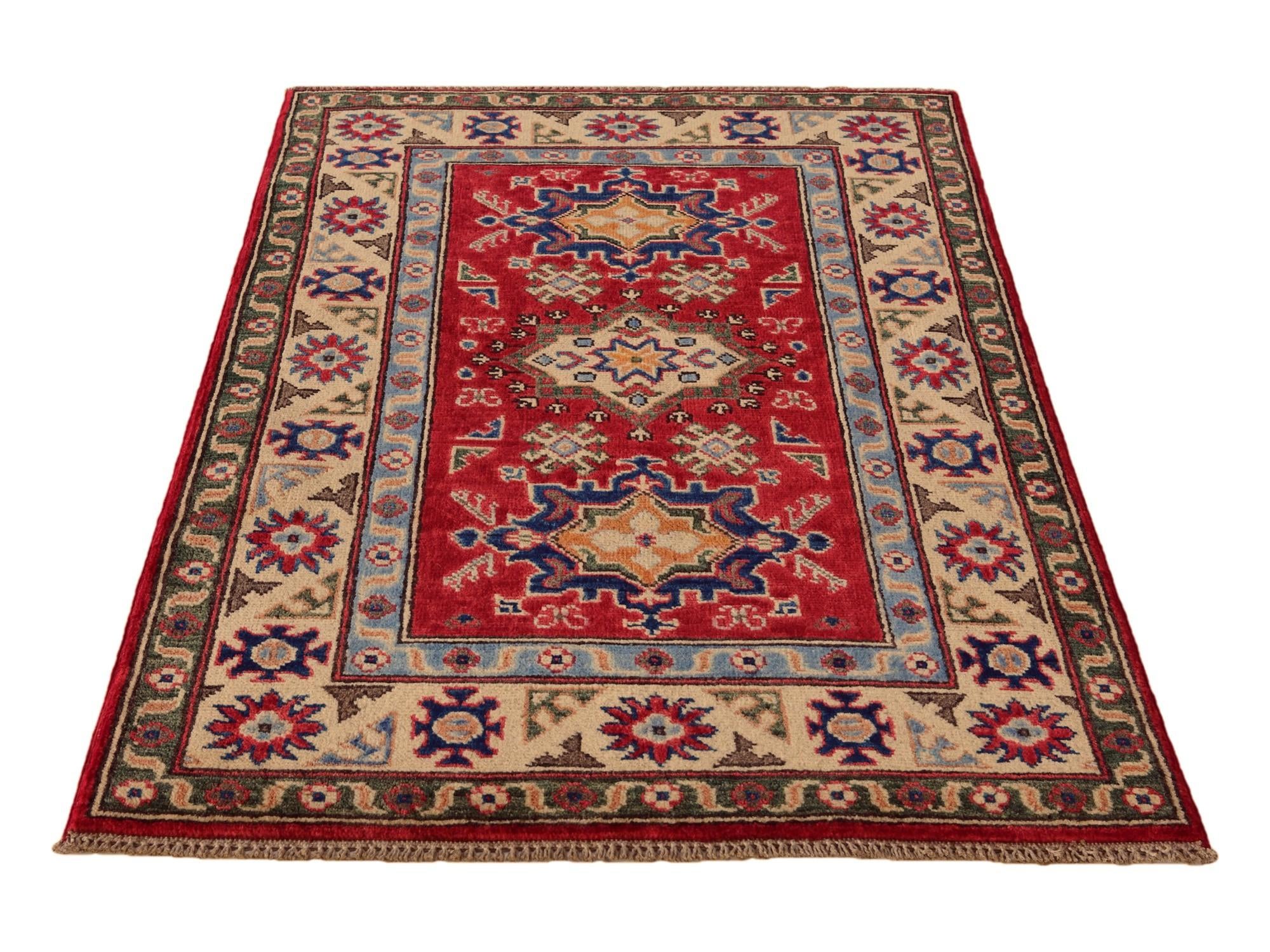 2' 9 x 4' 2 Hand Knotted Kazak Rug