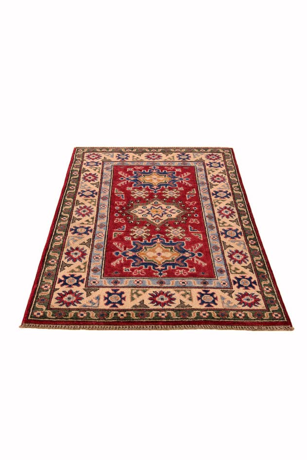 Detail image of 2' 9 x 4' 2 Hand Knotted Kazak Rug
