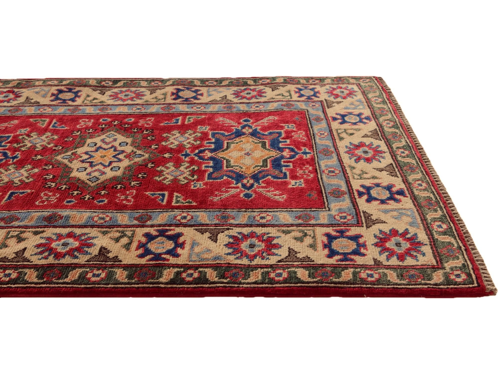 2' 9 x 4' 2 Hand Knotted Kazak Rug