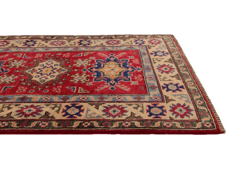 Detail image of 2' 9 x 4' 2 Hand Knotted Kazak Rug
