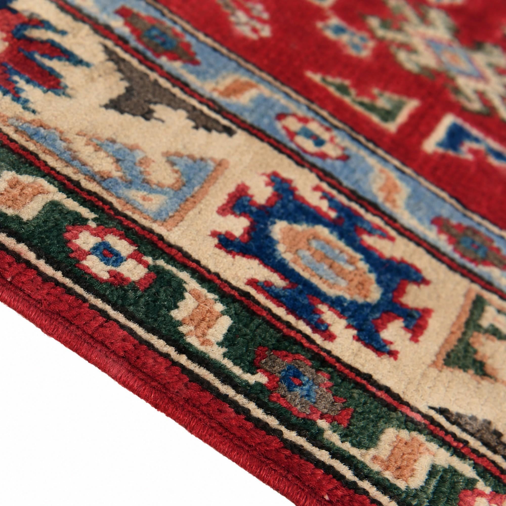 Detail image 8 of 12: 2' 9 x 4' 2 Hand Knotted Kazak Rug