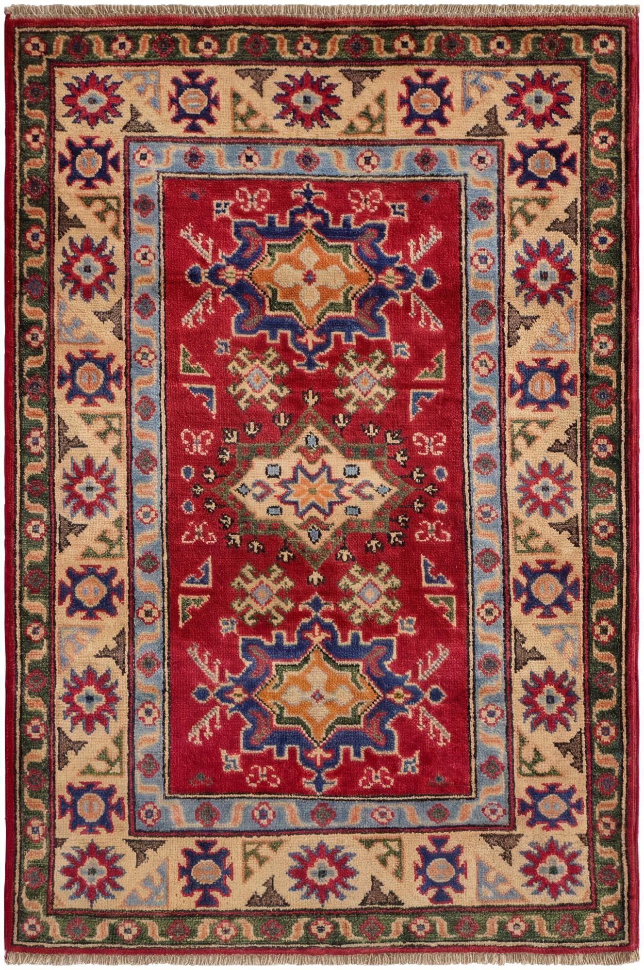 2' 9 x 4' 2 Hand Knotted Kazak Rug