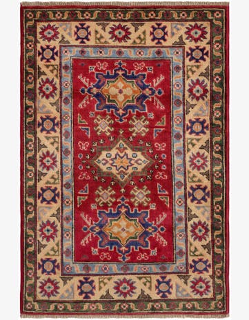 2' 9 x 4' 2 Hand Knotted Kazak Rug