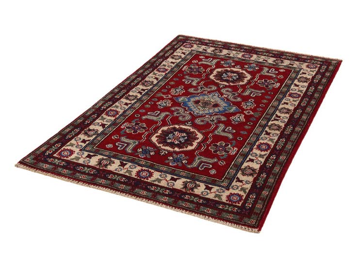 Detail image of 2' 7 x 4' 2 Hand Knotted Kazak Rug