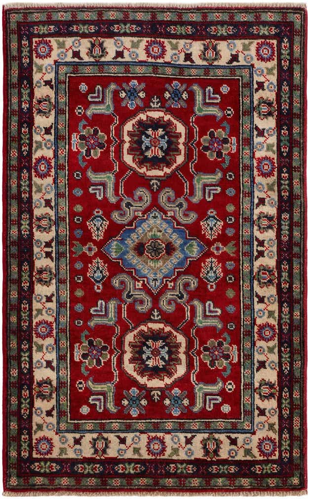 2' 7 x 4' 2 Hand Knotted Kazak Rug
