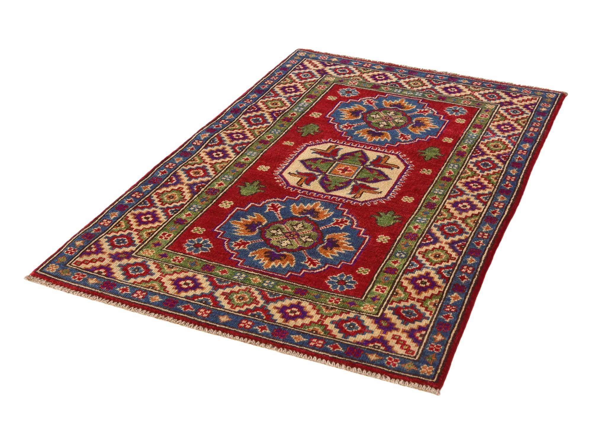 2' 8 x 4' 1 Hand Knotted Kazak Rug