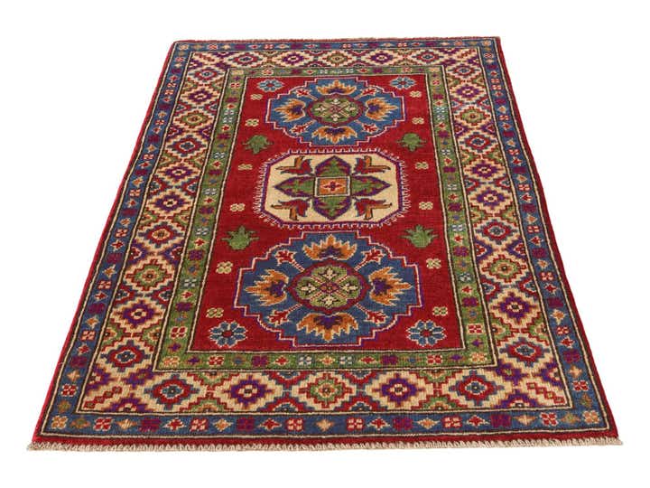 2' 8 x 4' 1 Hand Knotted Kazak Rug