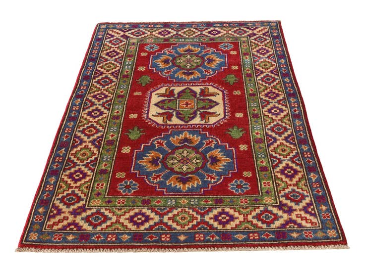 Detail image of 2' 8 x 4' 1 Hand Knotted Kazak Rug