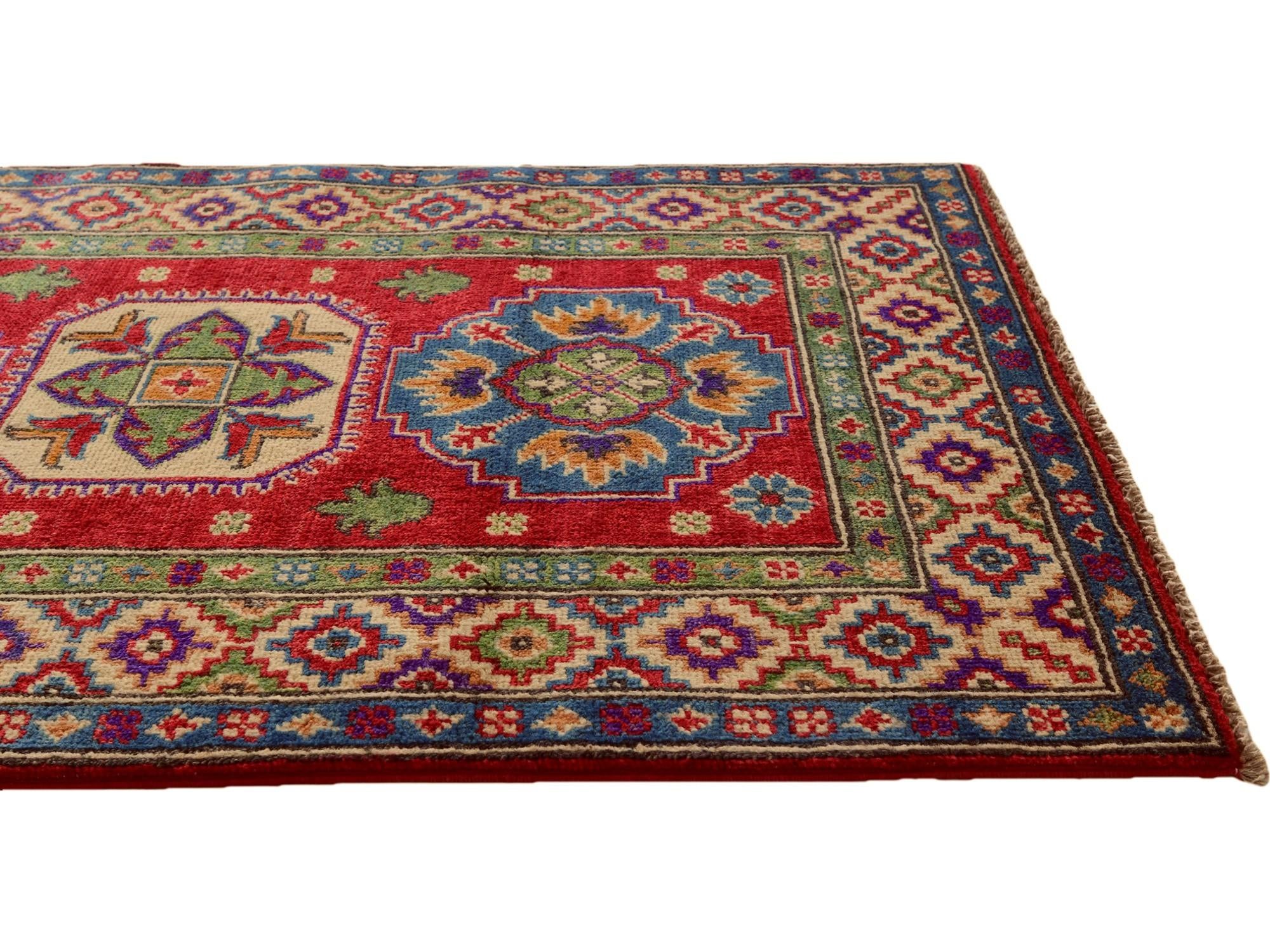 2' 8 x 4' 1 Hand Knotted Kazak Rug