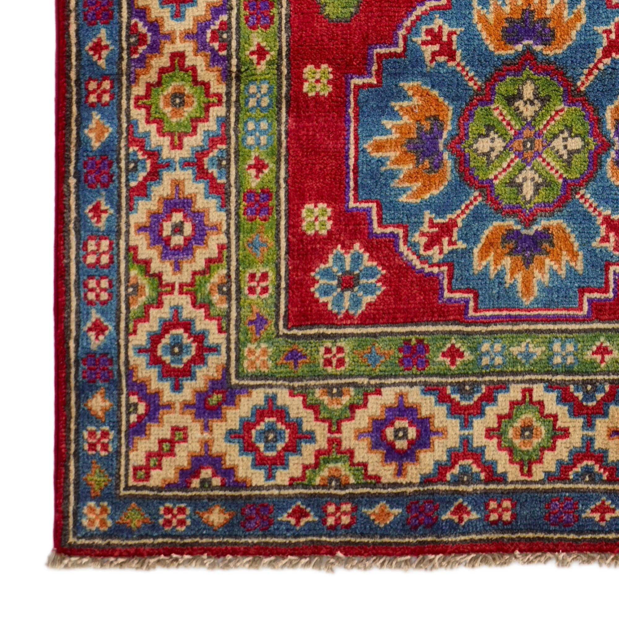 2' 8 x 4' 1 Hand Knotted Kazak Rug