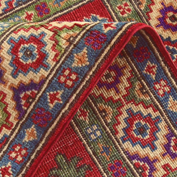 Detail image of 2' 8 x 4' 1 Hand Knotted Kazak Rug