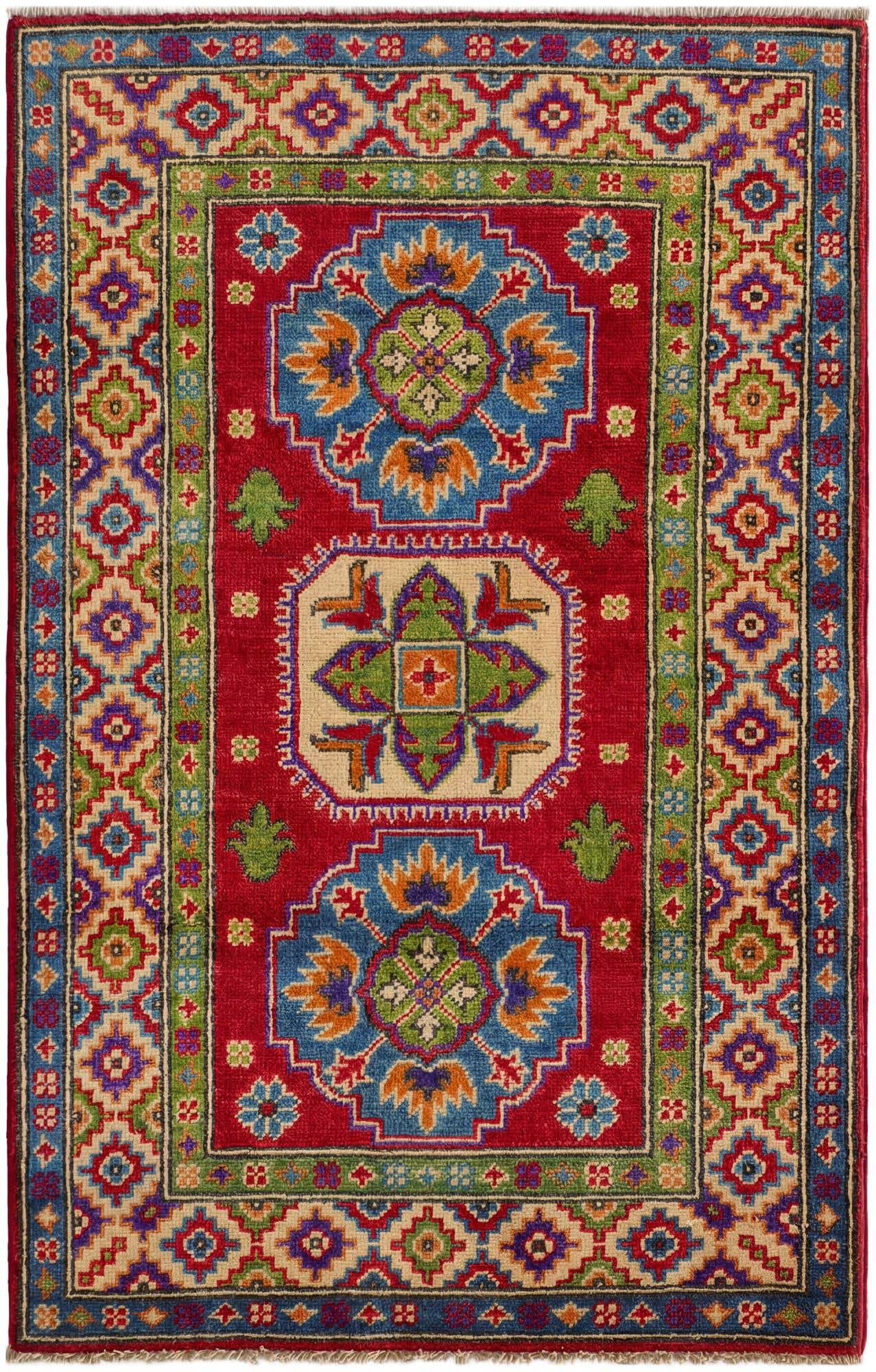 2' 8 x 4' 1 Hand Knotted Kazak Rug