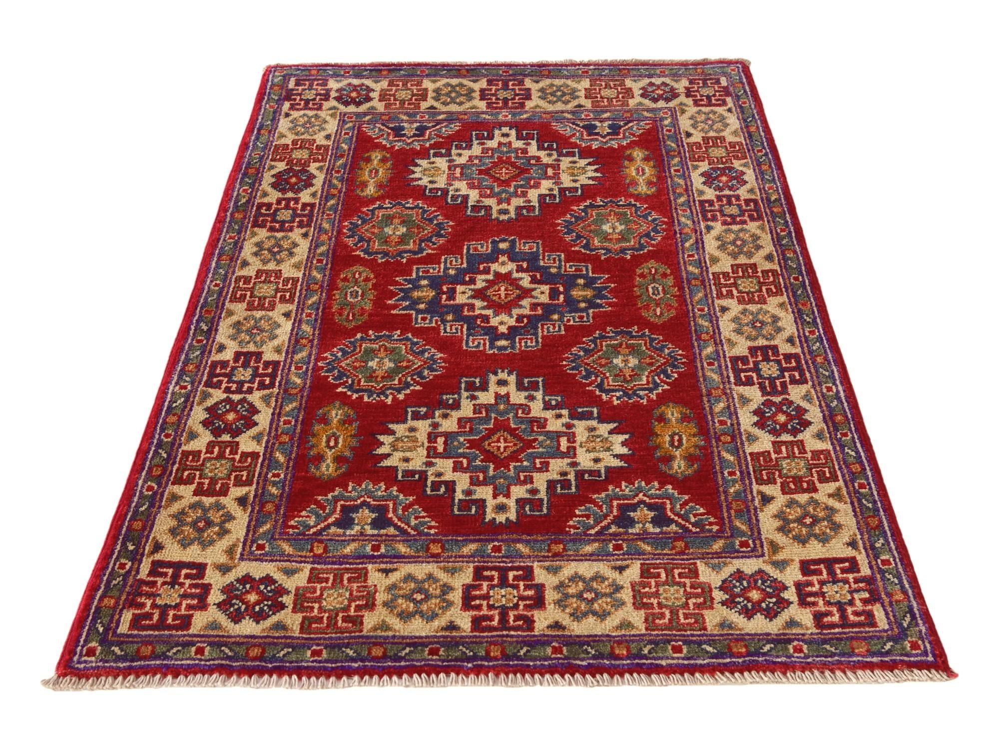 2' 6 x 3' 11 Hand Knotted Kazak Rug