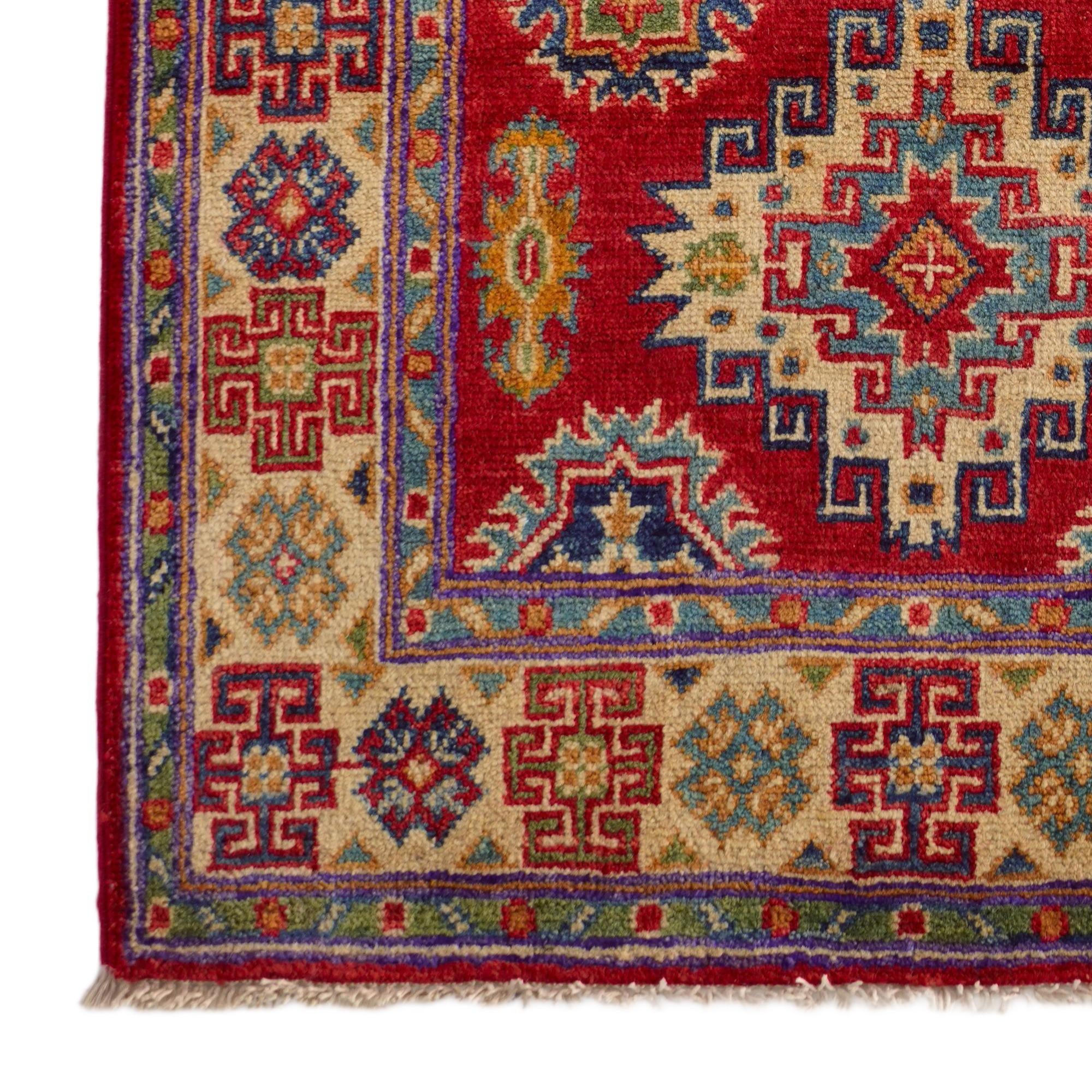 2' 6 x 3' 11 Hand Knotted Kazak Rug