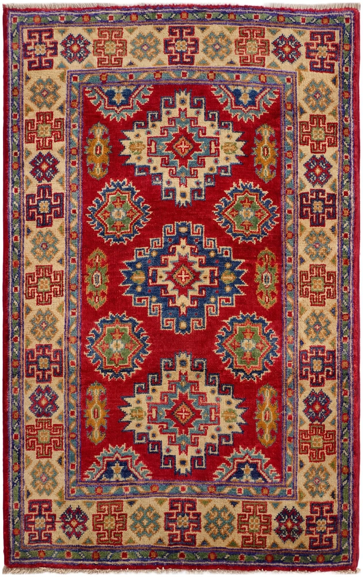 2' 6 x 3' 11 Hand Knotted Kazak Rug