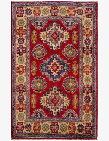 2' 6 x 3' 11 Hand Knotted Kazak Rug