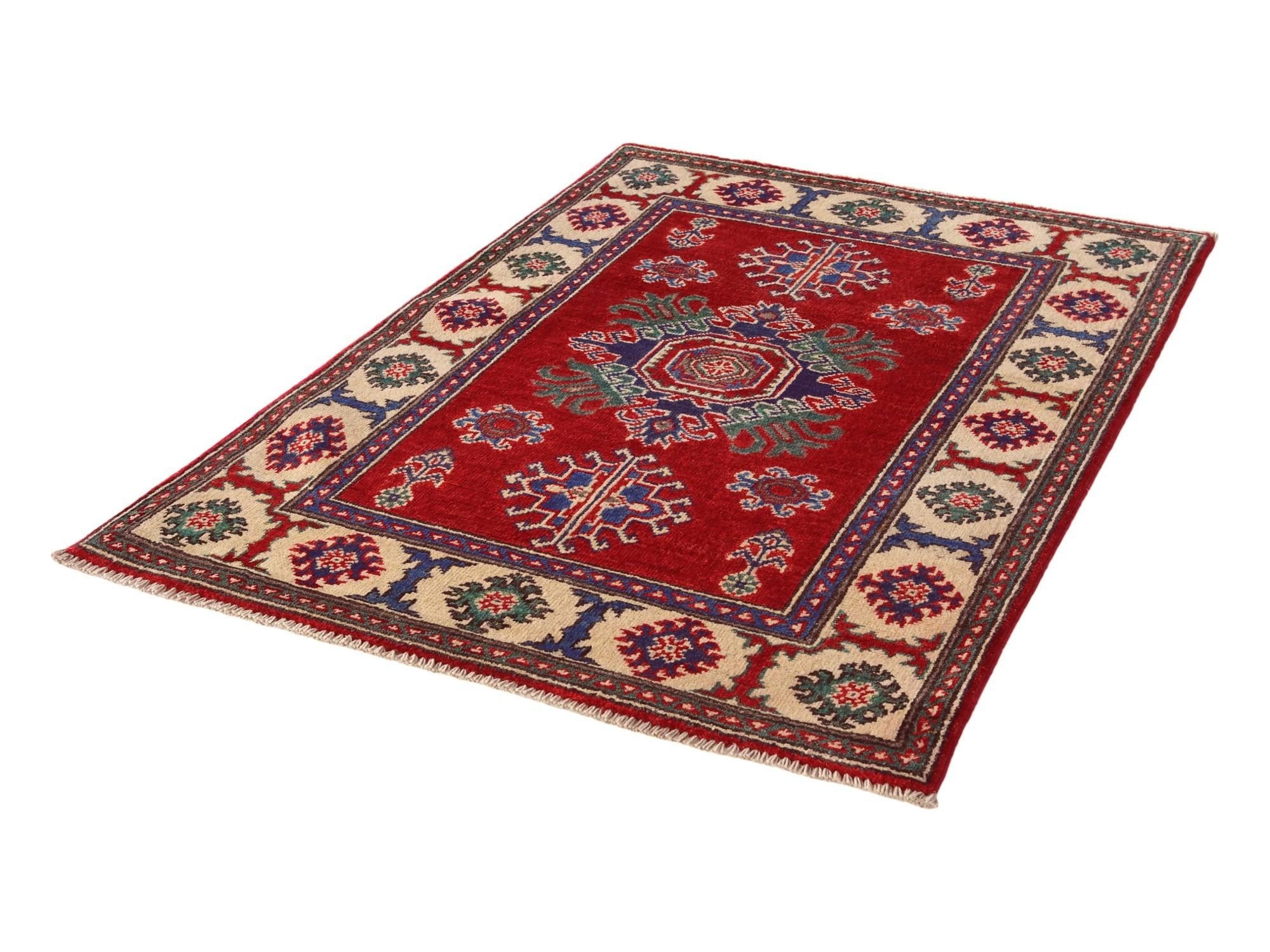 2' 10 x 4' Hand Knotted Kazak Rug