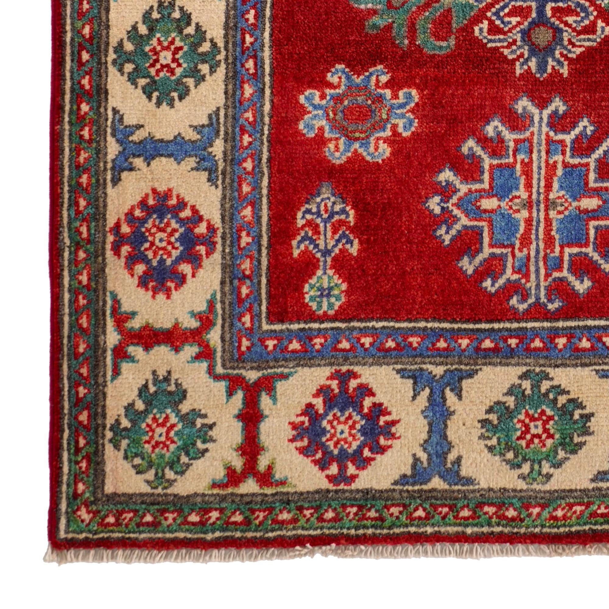 2' 10 x 4' Hand Knotted Kazak Rug