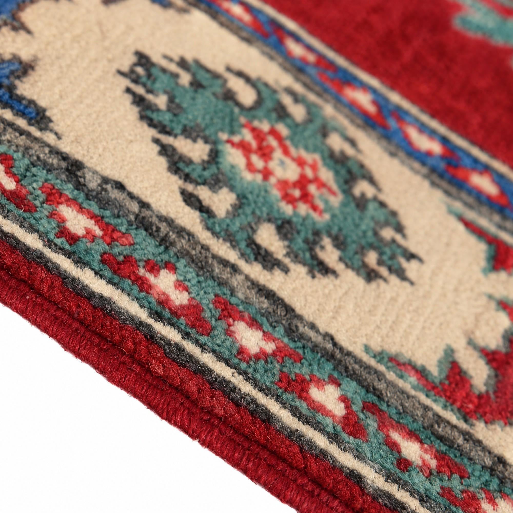 Detail image 8 of 12: 2' 10 x 4' Hand Knotted Kazak Rug