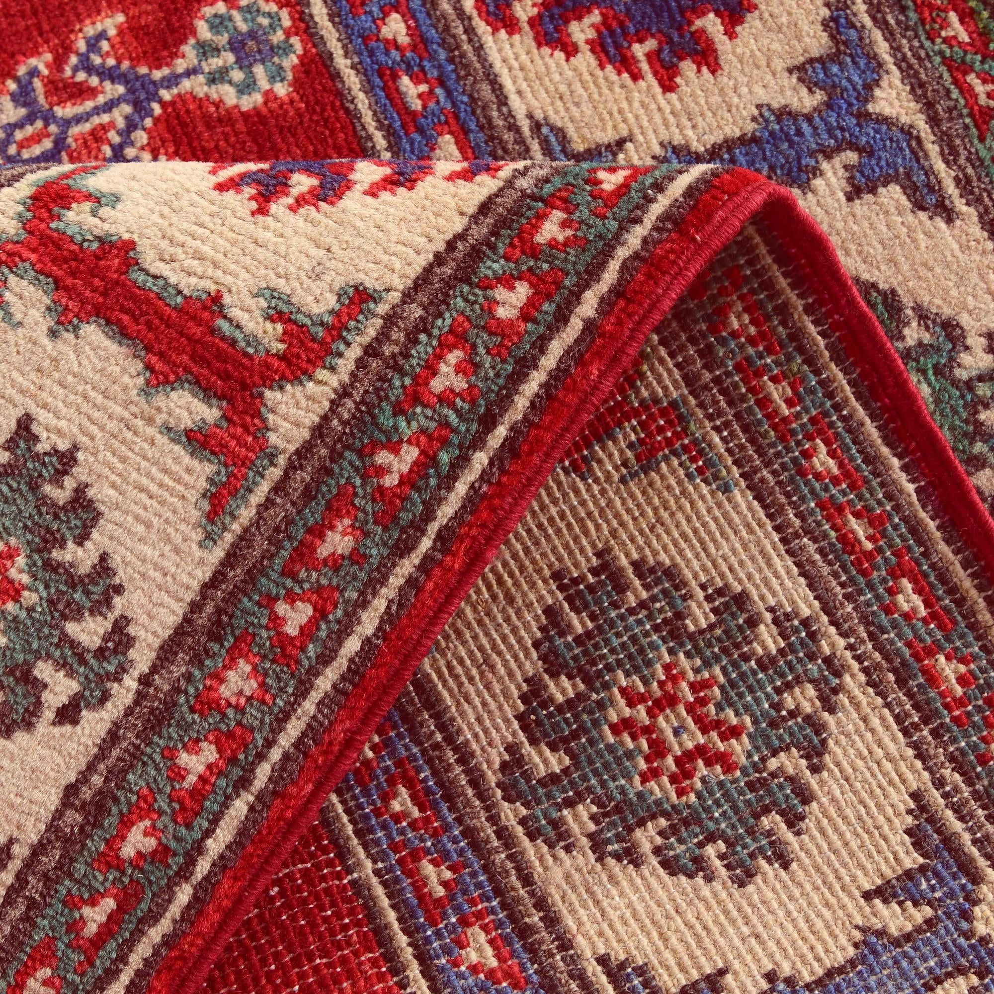 2' 10 x 4' Hand Knotted Kazak Rug