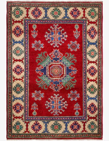 2' 10 x 4' Hand Knotted Kazak Rug