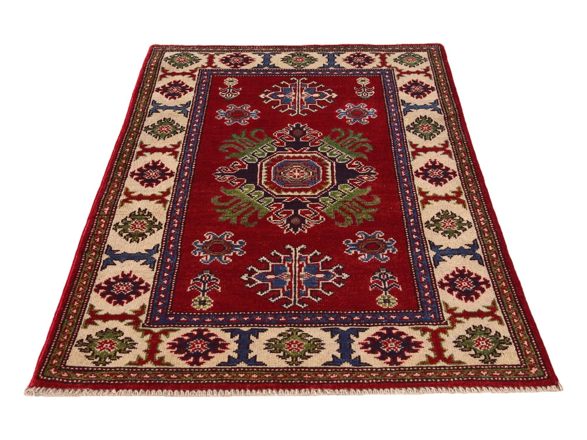 2' 7 x 4' 2 Hand Knotted Kazak Rug