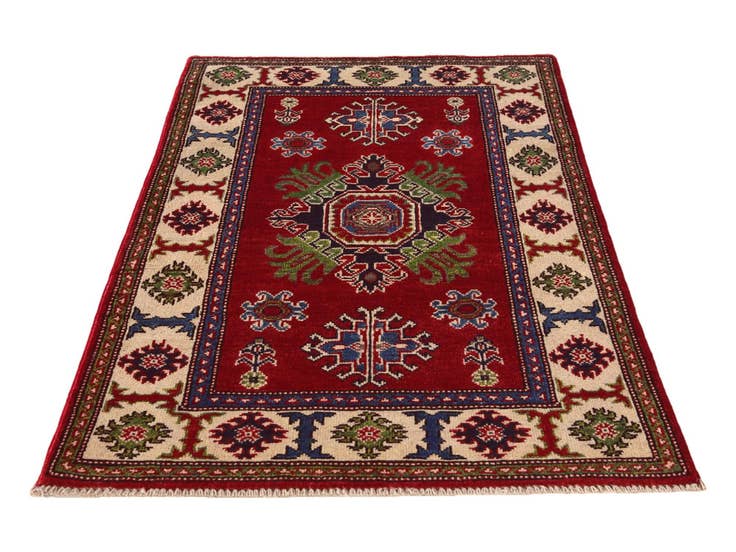 Detail image of 2' 7 x 4' 2 Hand Knotted Kazak Rug