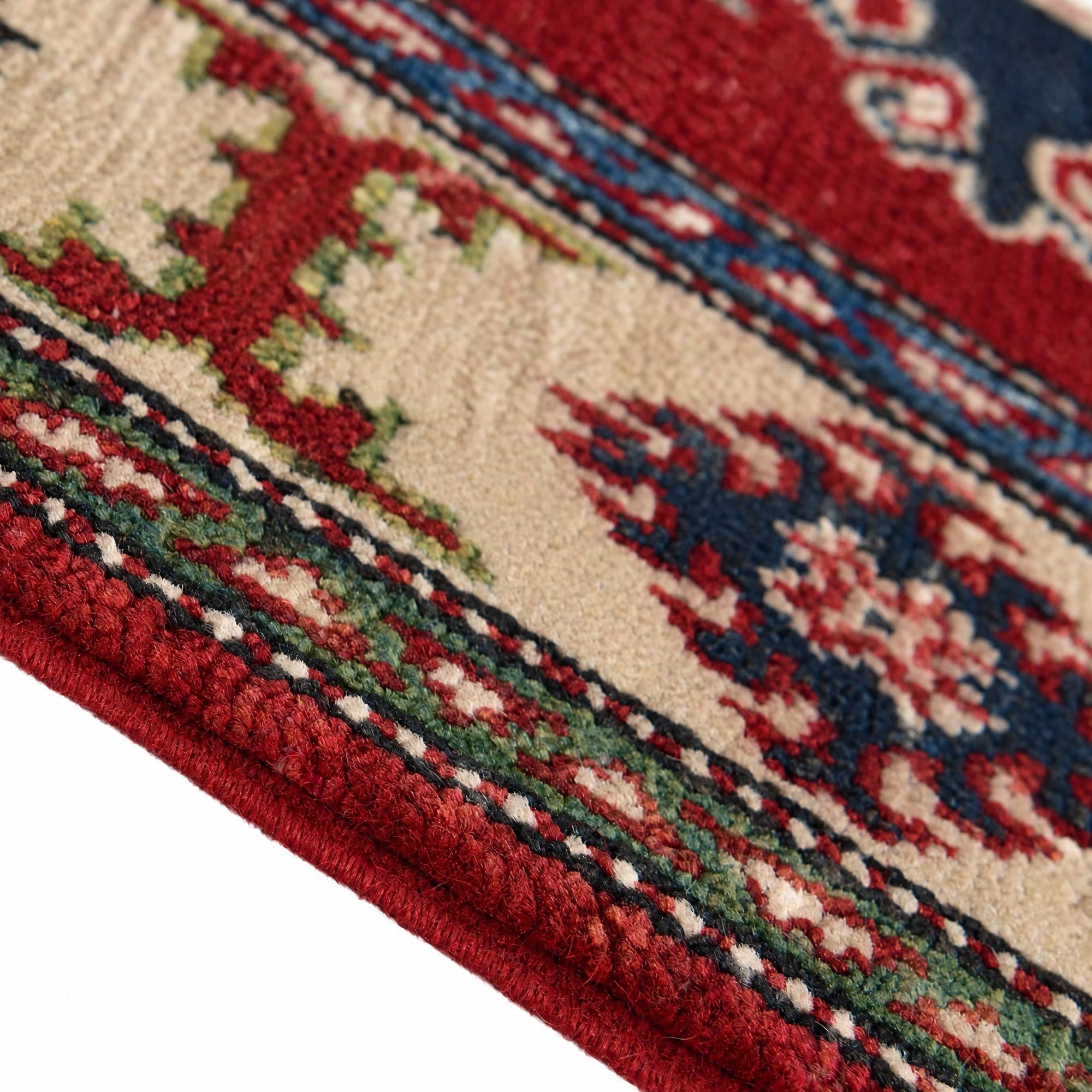80cm x 125cm Hand Knotted Kazak Rug