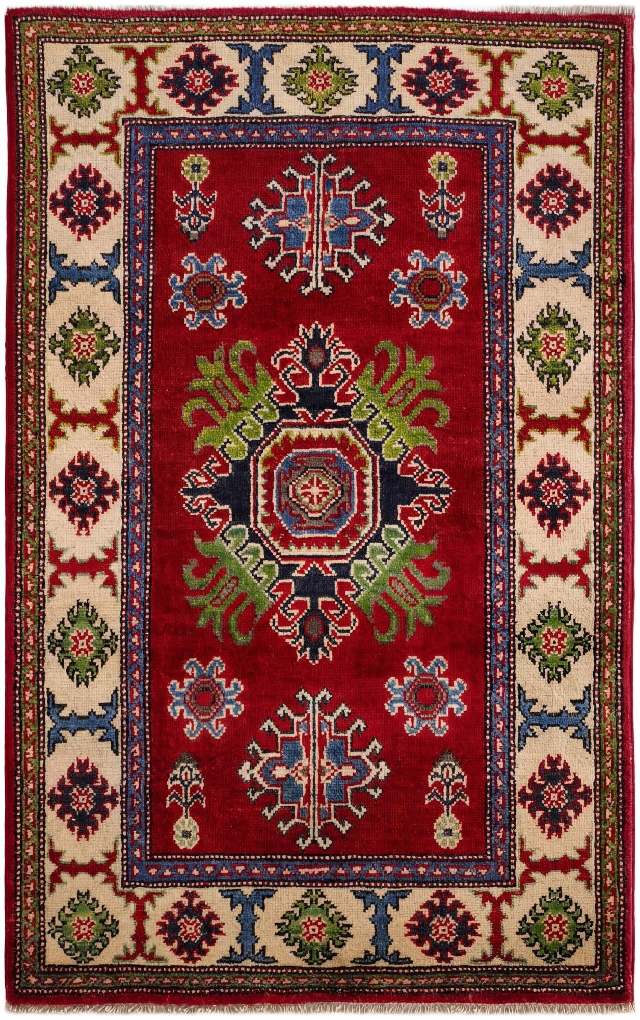2' 7 x 4' 2 Hand Knotted Kazak Rug