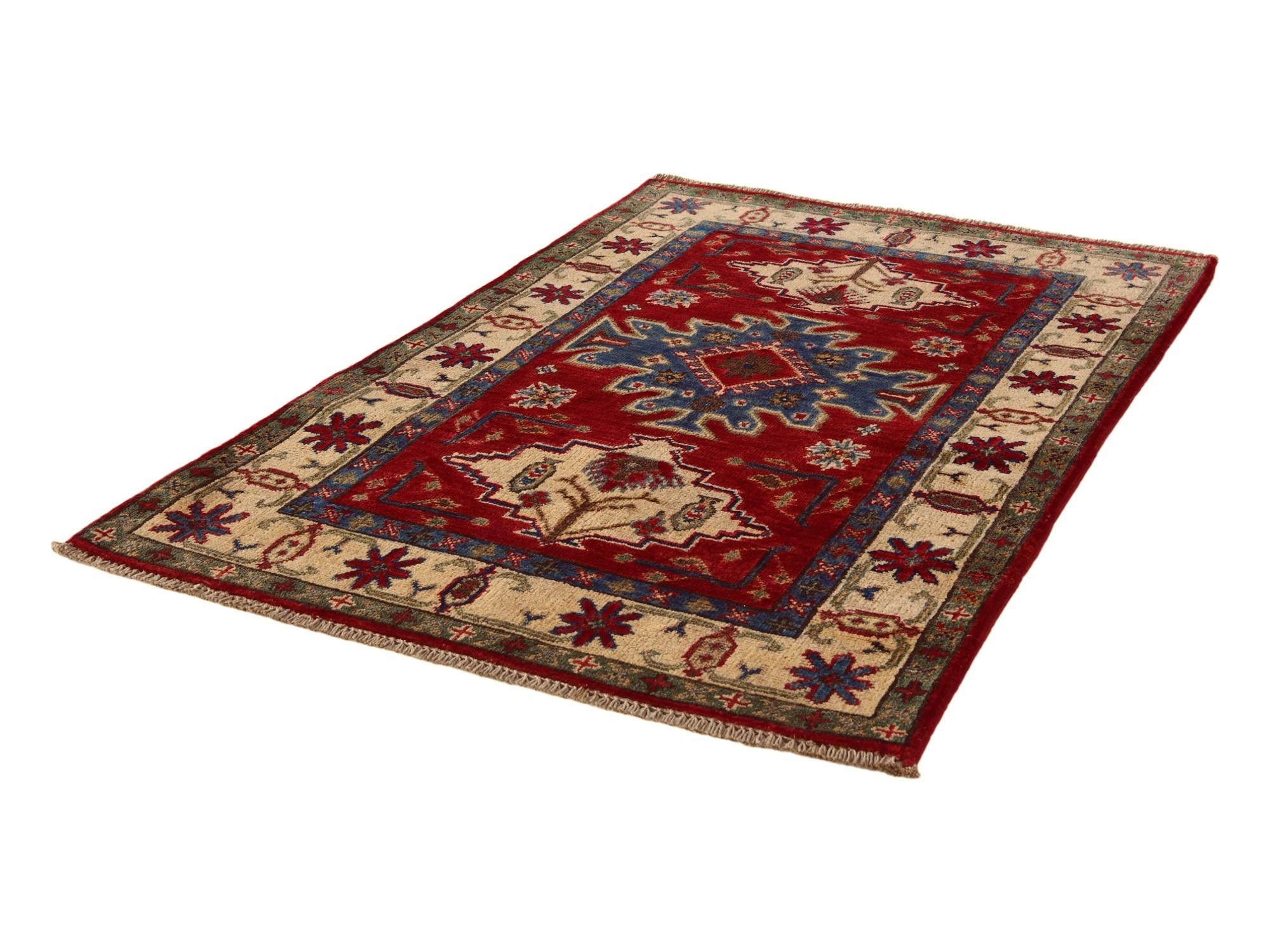 2' 7 x 3' 11 Hand Knotted Kazak Rug
