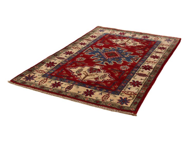 Detail image of 2' 7 x 3' 11 Hand Knotted Kazak Rug