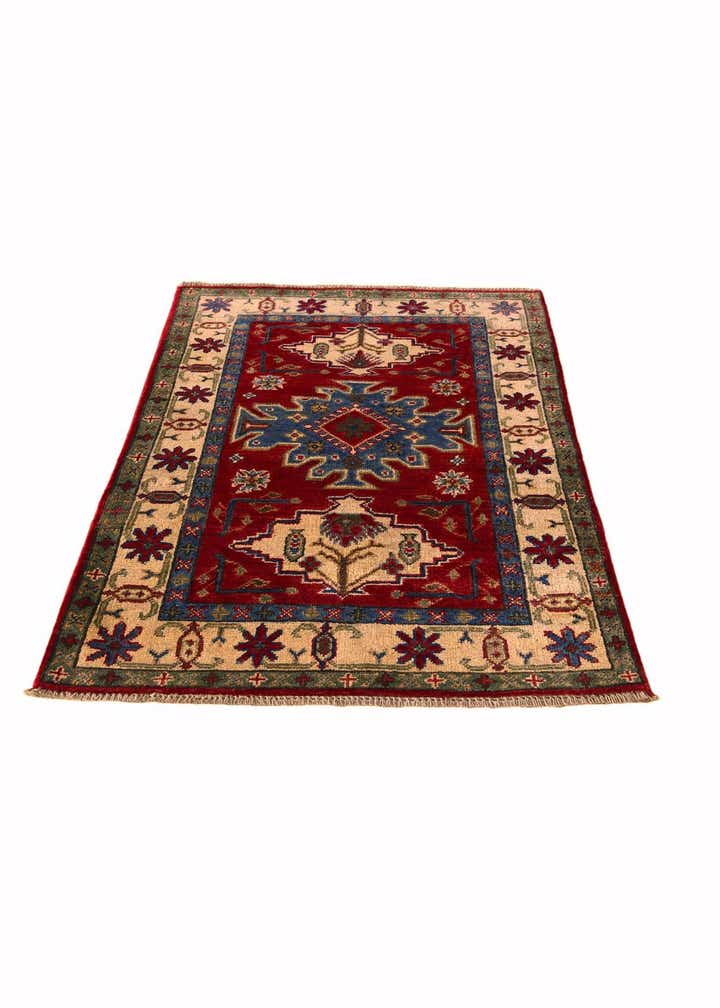 2' 7 x 3' 11 Hand Knotted Kazak Rug