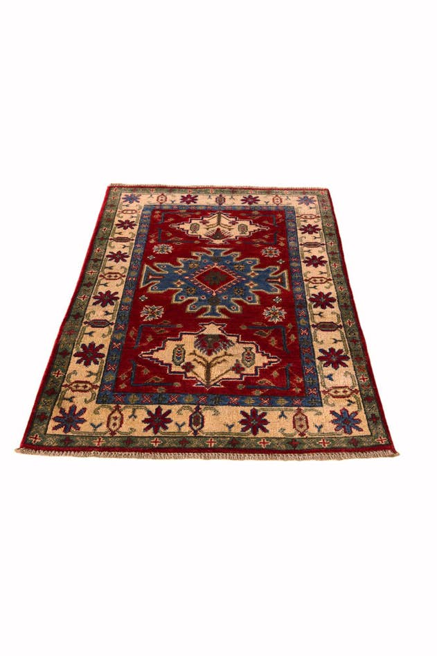 Detail image of 2' 7 x 3' 11 Hand Knotted Kazak Rug