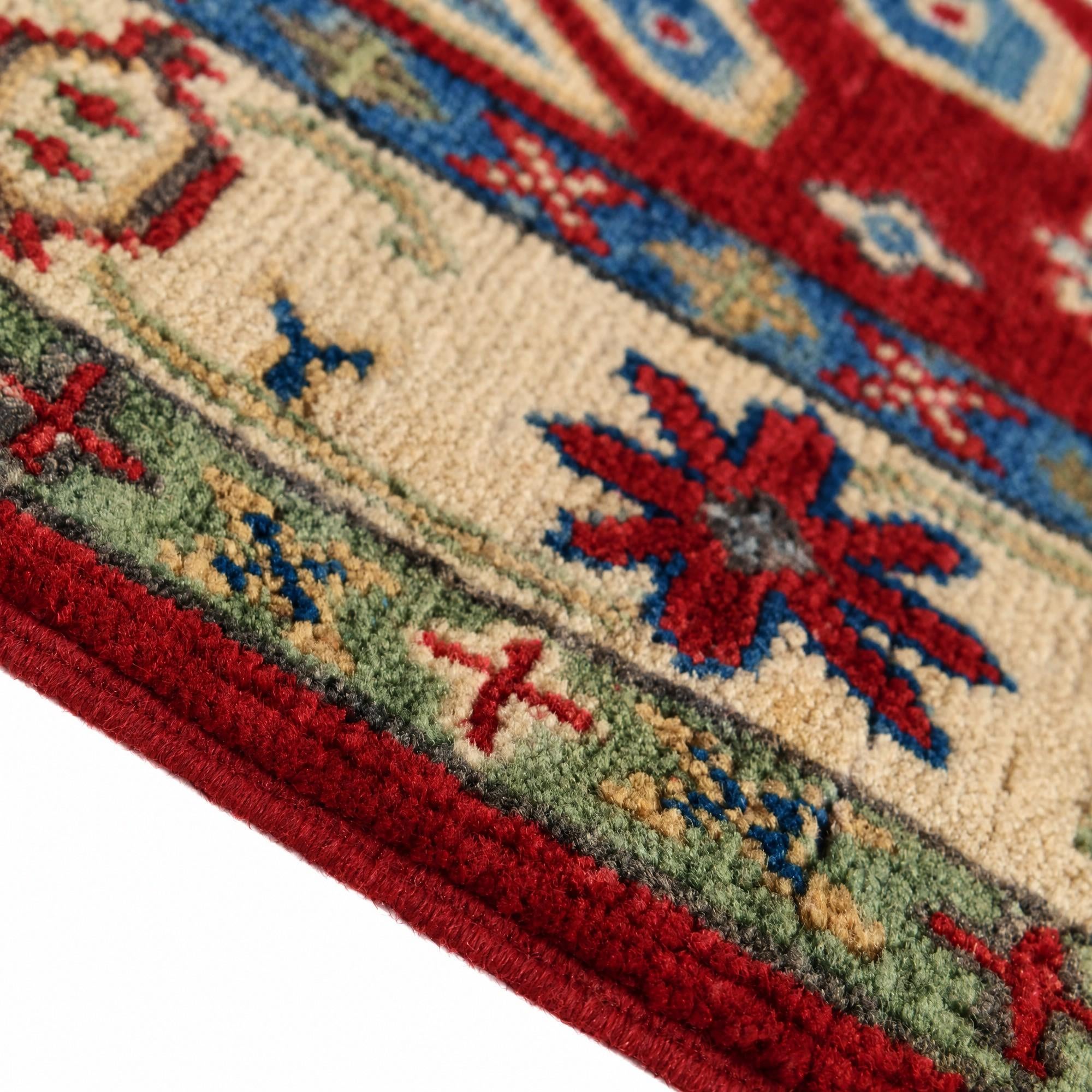 80cm x 120cm Hand Knotted Kazak Rug