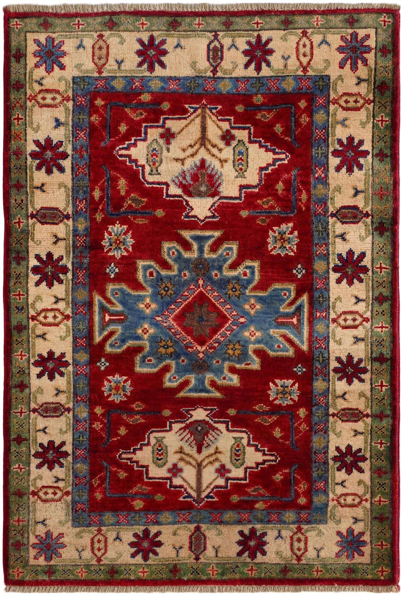 2' 7 x 3' 11 Hand Knotted Kazak Rug