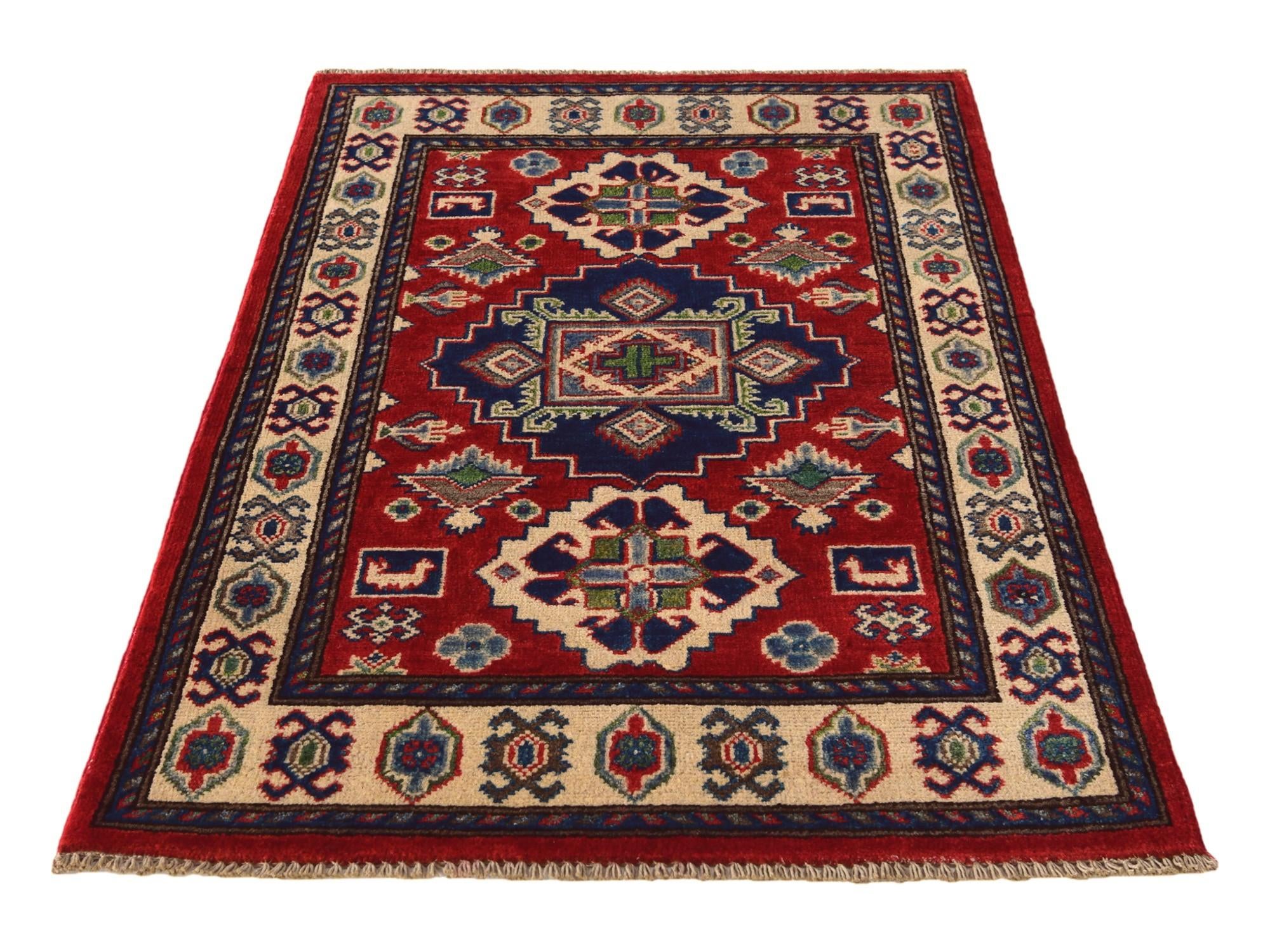 2' 7 x 4' 2 Hand Knotted Kazak Rug