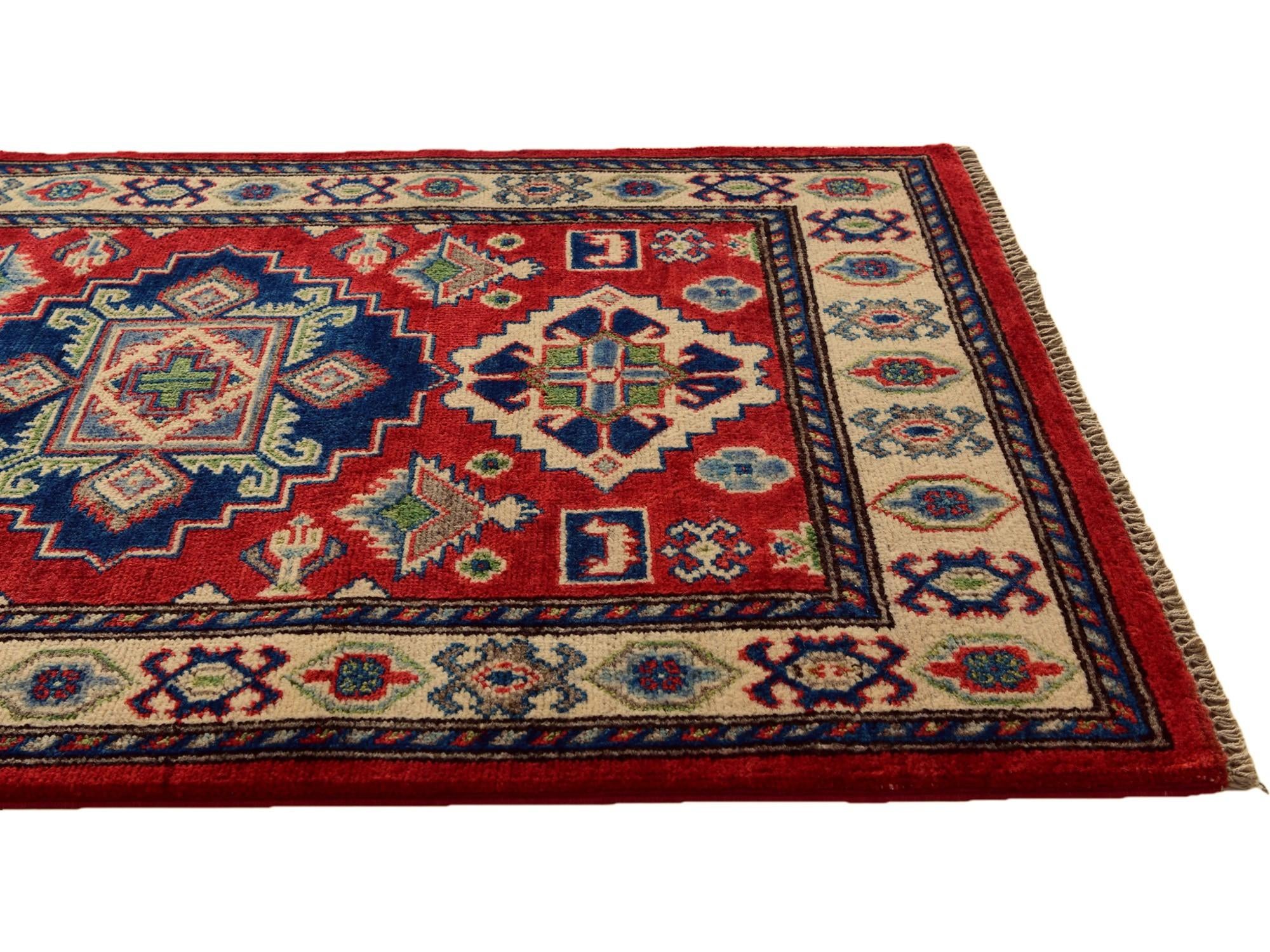 2' 7 x 4' 2 Hand Knotted Kazak Rug